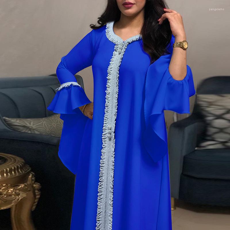 Ethnic Clothing Eid Muslim Dress Women Hijab Abaya Caftan Marocain Ramadan Long Robe Islamic Clothes Ruffle Sleeve Vestido Turkey Dresses
Ethnic Clothing Eid Muslim Dress Women Hijab Abaya Caftan Marocain Ramadan Long Robe Islamic Clothes Ruffle Sleeve Vestido Turkey Dresses