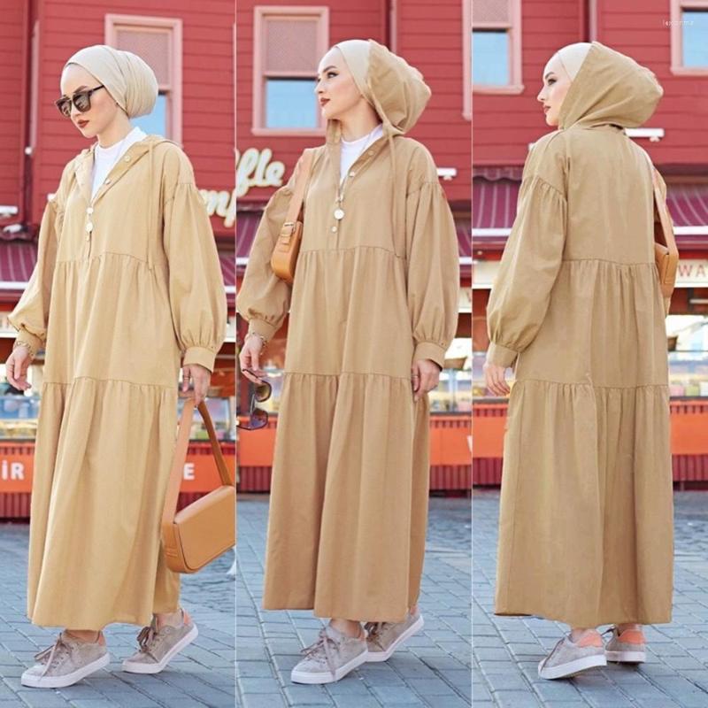 Ethnic Clothing Muslim Women Hooded Dresses Abaya Turkey Hijab Dress Spring Long Sleeve Casual Vestidos Robe Kaftan Boubou Djellaba Femme
Ethnic Clothing Muslim Women Hooded Dresses Abaya Turkey Hijab Dress Spring Long Sleeve Casual Vestidos Robe Kaftan Boubou Djellaba Femme