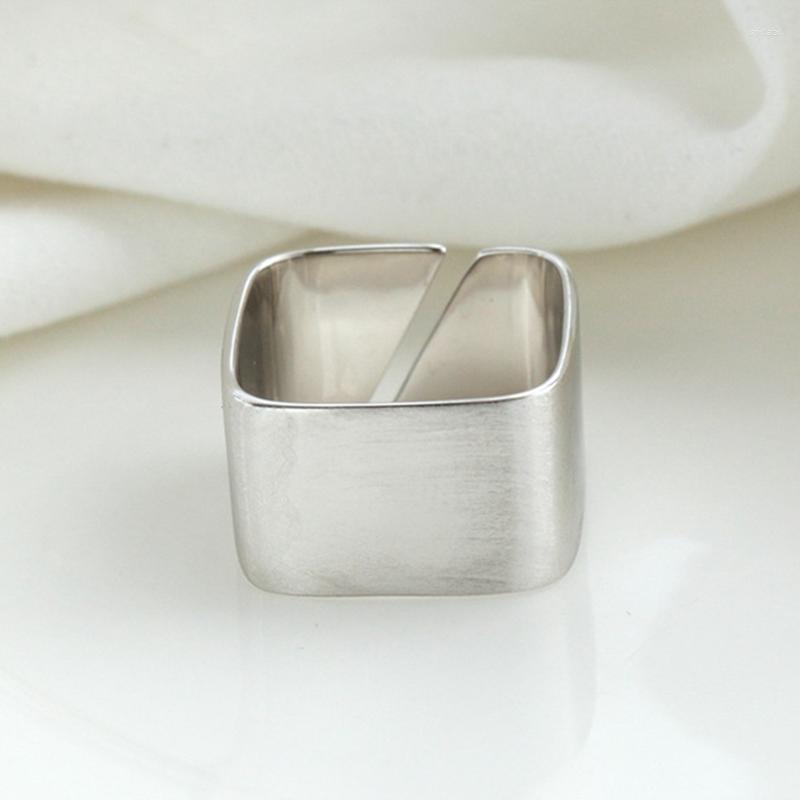 Cluster Rings " Fake One Penalty Ten 925 Sterling Silver Design Sense Brushed Square Opening Geometric Ring Simple Jewelry
Cluster Rings " Fake One Penalty Ten 925 Sterling Silver Design Sense Brushed Square Opening Geometric Ring Simple Jewelry