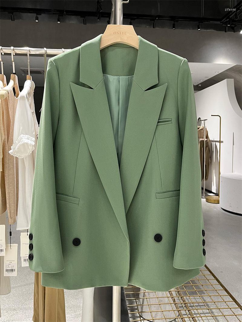 Women' Suits Green Korean Casual Suit Jacket Women' 2023 Spring And Autumn Notched Collar Long Sleeve Classic Blazer Coat Outerwear
Women' Suits Green Korean Casual Suit Jacket Women' 2023 Spring And Autumn Notched Collar Long Sleeve Classic Blazer Coat Outerwear