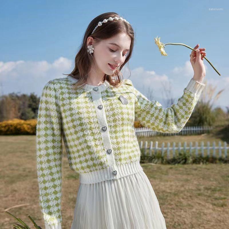 Women's Knits Fashion 2023 Women Autumn Sweater Cardigans Casual Warm Female Knitted Coat Printed Cute Cardigan Lady, Green
Women's Knits Fashion 2023 Women Autumn Sweater Cardigans Casual Warm Female Knitted Coat Printed Cute Cardigan Lady, Green