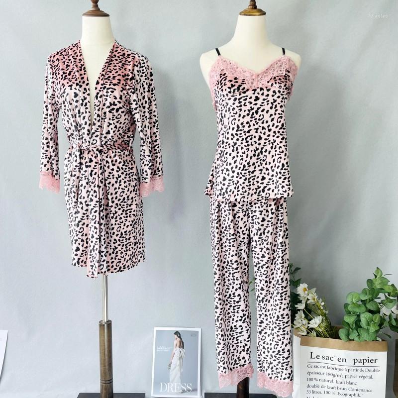 Women's Sleepwear Pajamas Suit Sleep Set Nightwear Lace Home Clothing Intimate Lingerie Casual Sexy Leopard Long Sleeve Velour 3PC Pink, Yellow
Women's Sleepwear Pajamas Suit Sleep Set Nightwear Lace Home Clothing Intimate Lingerie Casual Sexy Leopard Long Sleeve Velour 3PC Pink, Yellow