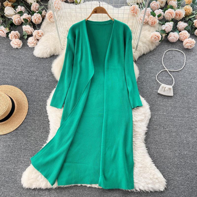 Women's Knits Knitting Loose Cardigan Coat Female 2023 Autumn And Winter Fashion Temperament Solid Long Sleeve Medium Shawl Korean
Women's Knits Knitting Loose Cardigan Coat Female 2023 Autumn And Winter Fashion Temperament Solid Long Sleeve Medium Shawl Korean
