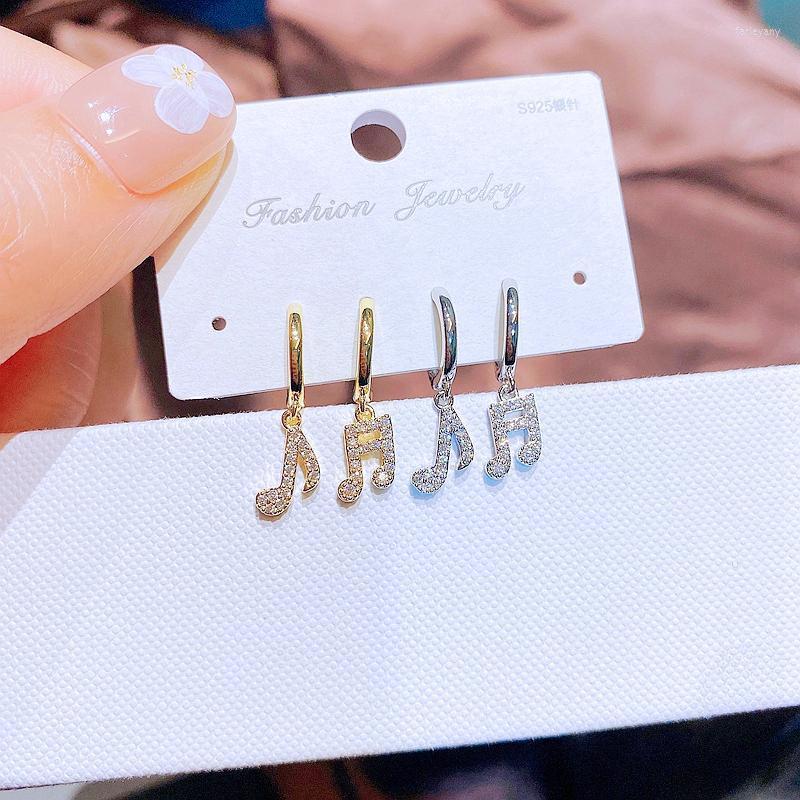 Hoop Earrings & Huggie Cubic Zircon Paved Musical Note Gold/Silver Color Ear Buckle Fashion Women JewelryHoop Farl22
Hoop Earrings & Huggie Cubic Zircon Paved Musical Note Gold/Silver Color Ear Buckle Fashion Women JewelryHoop Farl22