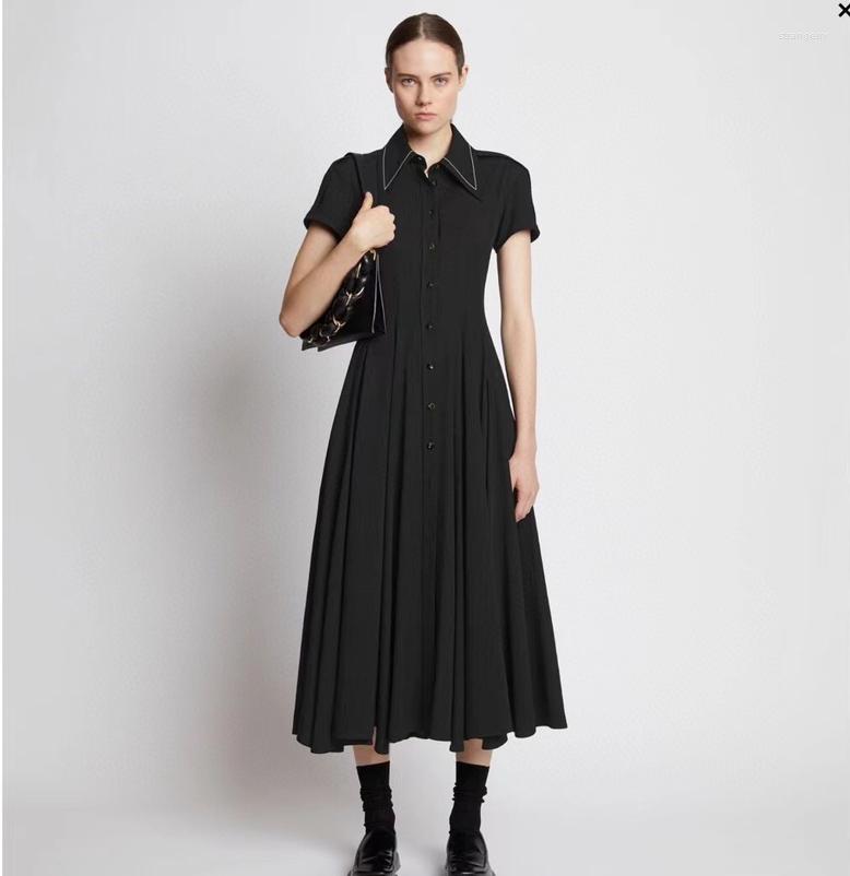 Party Dresses Women Short Sleeve High Quality Acetic Acid Big Hem Midi Dress, Black
Party Dresses Women Short Sleeve High Quality Acetic Acid Big Hem Midi Dress, Black