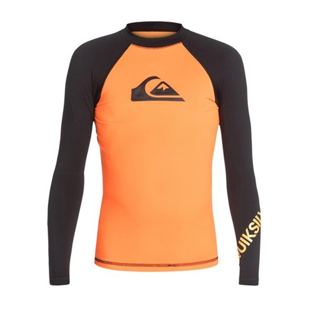 Men's Swimwear Swimming Tshirt Swimsuit Men UV Protection Beach Rash Guard Diving Rashguard Long Sleeve Surfing Surf 230217