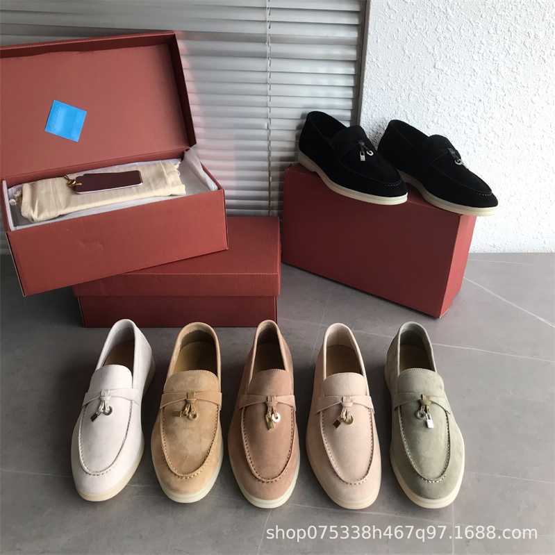 Italy Original Designer Shoes Rolopiana Pin Good Goods LP Lefu Women's Soft Sole Small Leather Push on Flat Comfortable Single Lazy, Grayish green
Italy Original Designer Shoes Rolopiana Pin Good Goods LP Lefu Women's Soft Sole Small Leather Push on Flat Comfortable Single Lazy, Grayish green
