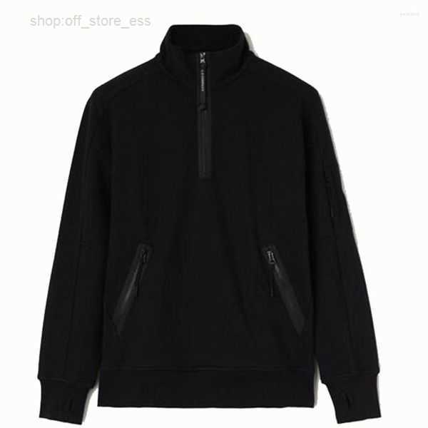 Men's Hoodies Turn-down Collar Men Long Sleeve Half-zipper Sweatshirts Casual Clothes Cp 1 H1YT, Black
Men's Hoodies Turn-down Collar Men Long Sleeve Half-zipper Sweatshirts Casual Clothes Cp 1 H1YT, Black