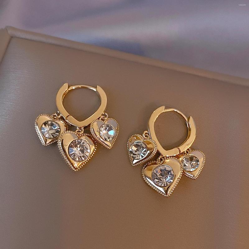 Hoop Earrings Korean Fashion Heart Moissanite Dangle For Women Bridal Wedding Engagement Design Jewelry Valentines Day Gift
Hoop Earrings Korean Fashion Heart Moissanite Dangle For Women Bridal Wedding Engagement Design Jewelry Valentines Day Gift