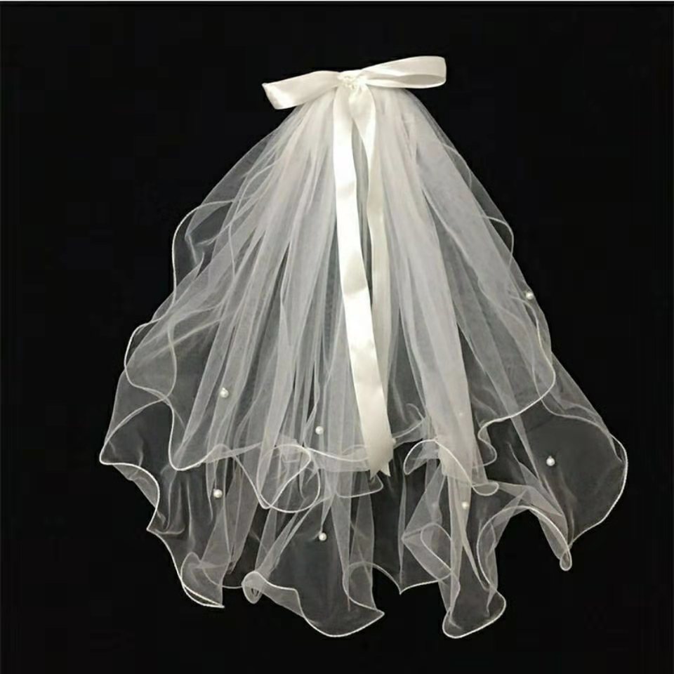 Women Elegant 4 Layers Tulle White Wedding Veils Ribbon Edge Wedding Accessories Bridal Veil With Comb
Women Elegant 4 Layers Tulle White Wedding Veils Ribbon Edge Wedding Accessories Bridal Veil With Comb