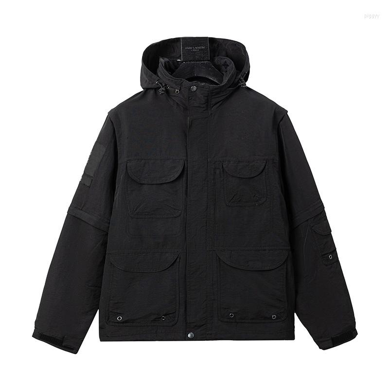 Men' Jackets 2023SS Version Collaboration Cargo Women Sleeve Detacbable Windbreaker Mountain Hooded Jacket Men Coat, Black
Men' Jackets 2023SS Version Collaboration Cargo Women Sleeve Detacbable Windbreaker Mountain Hooded Jacket Men Coat, Black