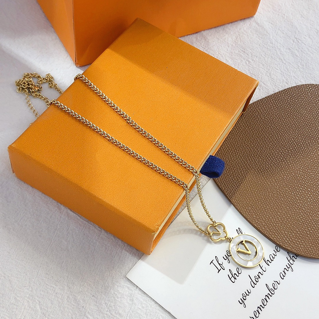 2022 Fashionable 18K Gold Plated Stainless Steel Necklaces Choker Flower Letter Pendant Statement Fashion Womens Necklace Wedding Jewelry Accessories X279
2022 Fashionable 18K Gold Plated Stainless Steel Necklaces Choker Flower Letter Pendant Statement Fashion Womens Necklace Wedding Jewelry Accessories X279