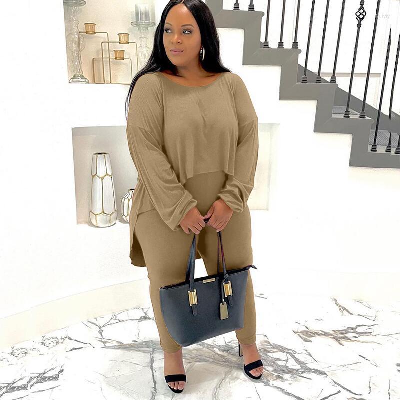 Tracksuits Ribbed Loungewear Set Women Plus Size Sets Fall Long Sleeve Top And Pants Casual Two Piece Outfits Wholesale Drop, Khaki
Tracksuits Ribbed Loungewear Set Women Plus Size Sets Fall Long Sleeve Top And Pants Casual Two Piece Outfits Wholesale Drop, Khaki