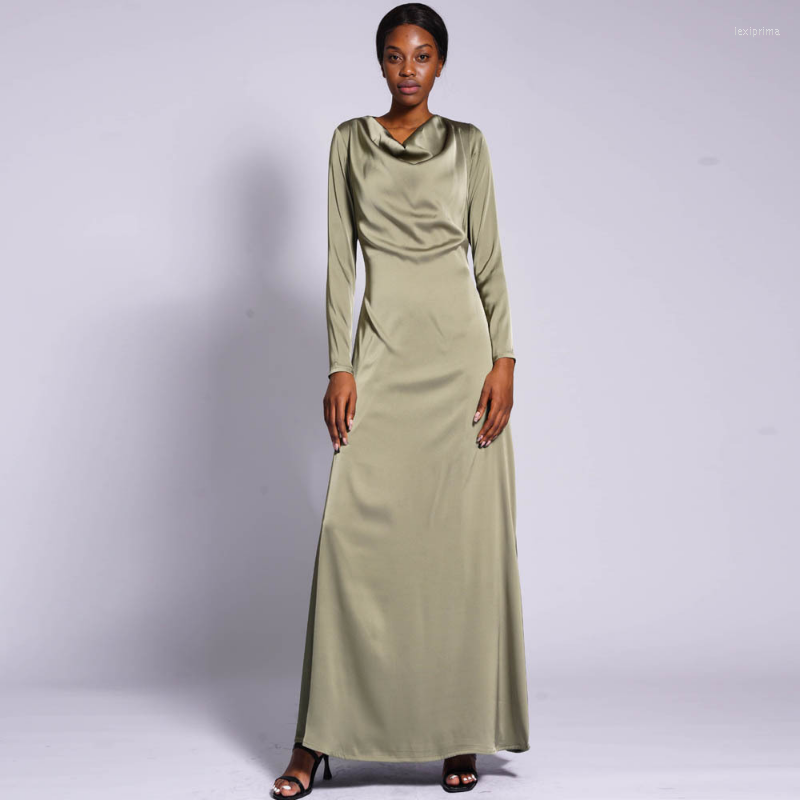 Ethnic Clothing Muslim Fashion Women's Dress Matte Satin A-line Long Skirt With Tie Vistidos Musulmana Kaftan Jalabiya Abaya Islamic
Ethnic Clothing Muslim Fashion Women's Dress Matte Satin A-line Long Skirt With Tie Vistidos Musulmana Kaftan Jalabiya Abaya Islamic