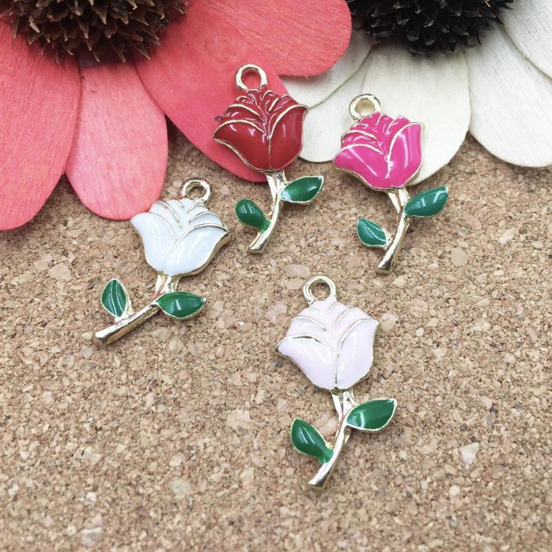 Pendant Necklaces 13 24MM Enamel Alloy Rose Flower Charms Oil Drop Metal Ornament Accessories Jewelry Finding Bracelet Charm
Pendant Necklaces 13 24MM Enamel Alloy Rose Flower Charms Oil Drop Metal Ornament Accessories Jewelry Finding Bracelet Charm