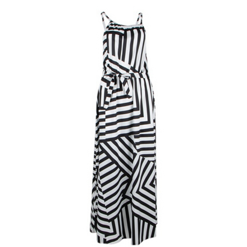 Casual Dresses Summer Maxi Long Dress Fashion Women Sexy Boho Striped Sleeveless Beach Style Strap Sundress Vestidos For Female Bigsweety 230217