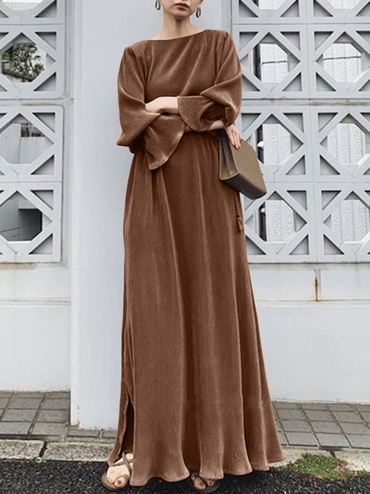 Ethnic Clothing Women Abaya Muslim Long Dress Kaftan Dubai Hijab Robe Femme Musulmane Solid Big Swing Dresses Ramadan Islamic Abayat
Ethnic Clothing Women Abaya Muslim Long Dress Kaftan Dubai Hijab Robe Femme Musulmane Solid Big Swing Dresses Ramadan Islamic Abayat