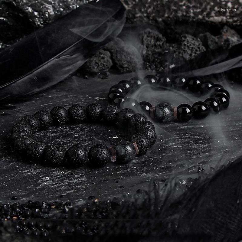 Charm Bracelets Dark Series Black Natural Labradorite Stone Bead Bracelet Homme Volcanic Obisidian Beads Elastic Jewelry For Women Tibetan
Charm Bracelets Dark Series Black Natural Labradorite Stone Bead Bracelet Homme Volcanic Obisidian Beads Elastic Jewelry For Women Tibetan