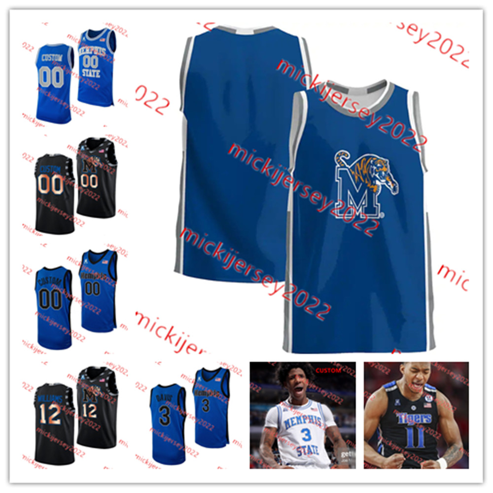 Tyrese Hunter Moussa Cisse MemphisTigers Basketball Jersey Stitched Kendric Davis DeAndre Williams Elijah McCadden Keonte Kennedy Alex Lomax Jerseys