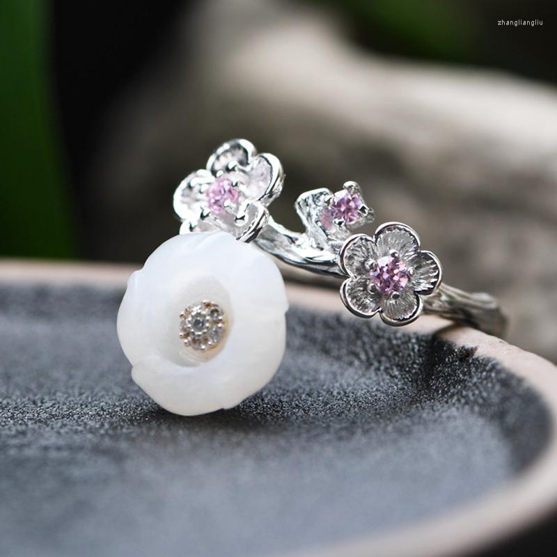 Cluster Rings FNJ Hetian Jade Flower Ring 925 Silver Black Fashion Original S925 Sterling For Women Jewelry Adjustable Size
Cluster Rings FNJ Hetian Jade Flower Ring 925 Silver Black Fashion Original S925 Sterling For Women Jewelry Adjustable Size