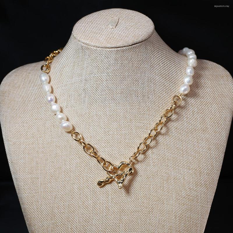 Chains Simple French Natural Freshwater Pearl Beaded Necklace For Women Girls Gold Plated Chain Choker Necklaces Ladies Jewelry Gifts
Chains Simple French Natural Freshwater Pearl Beaded Necklace For Women Girls Gold Plated Chain Choker Necklaces Ladies Jewelry Gifts