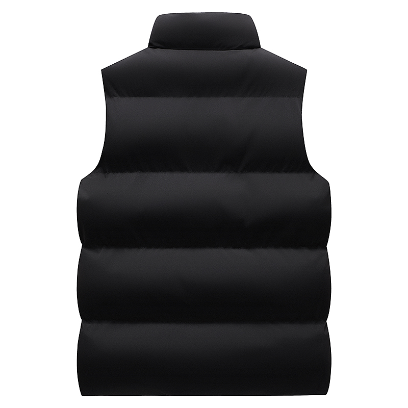 Men's Vests Men' Sleeveless Vest Jackets Winter Fashion Male Cotton-Padded Vest Coats Men Stand Collar Warm Waistcoats Clothing 5XL 230217