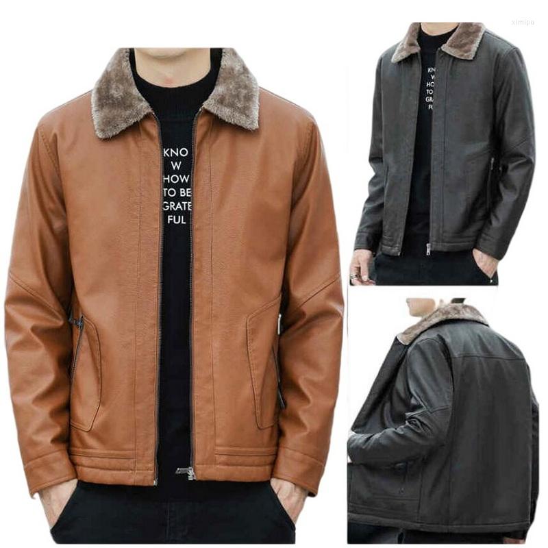 Men's Fur Winter Leather Jacket Men Warm Velvet Coat Thick Collar PU Outwear Three Colors, Black
Men's Fur Winter Leather Jacket Men Warm Velvet Coat Thick Collar PU Outwear Three Colors, Black