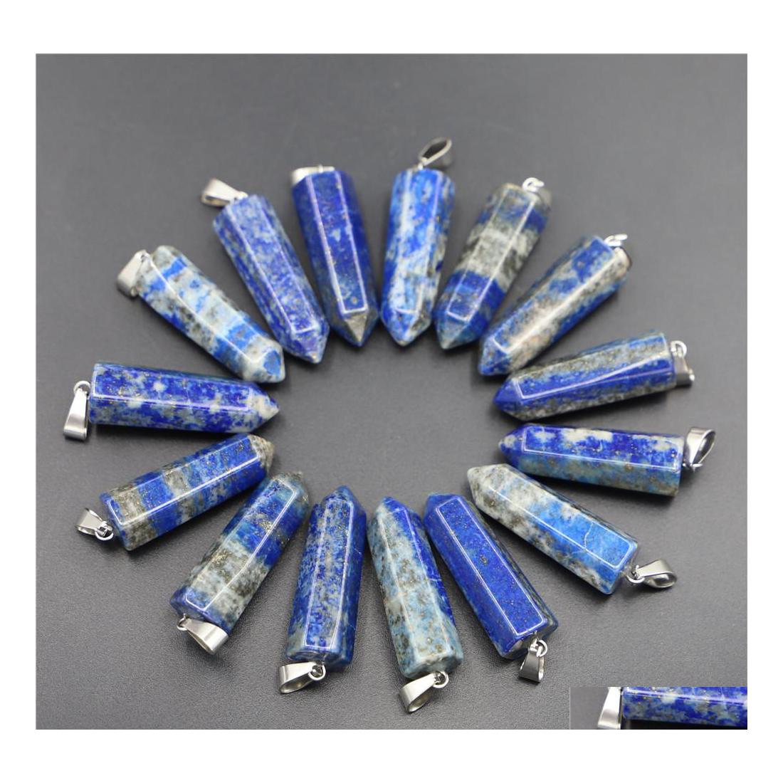 Charms Natural Stone Lapis Lazi Hexagonal Prism Healing Crystal Pendants For Diy Earrings Necklace Jewelry Making Drop Delivery Find Dhdf7
Charms Natural Stone Lapis Lazi Hexagonal Prism Healing Crystal Pendants For Diy Earrings Necklace Jewelry Making Drop Delivery Find Dhdf7