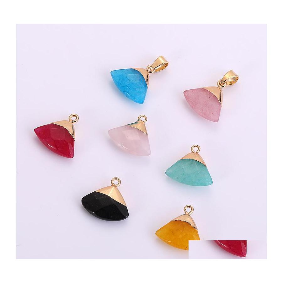 Charms Natural Stone Circar Sector Opal Pink Quartz Chakras Crystal Tiger Eye Healing Pendant For Diy Jewelry Making Drop Delivery F Dhdky
Charms Natural Stone Circar Sector Opal Pink Quartz Chakras Crystal Tiger Eye Healing Pendant For Diy Jewelry Making Drop Delivery F Dhdky