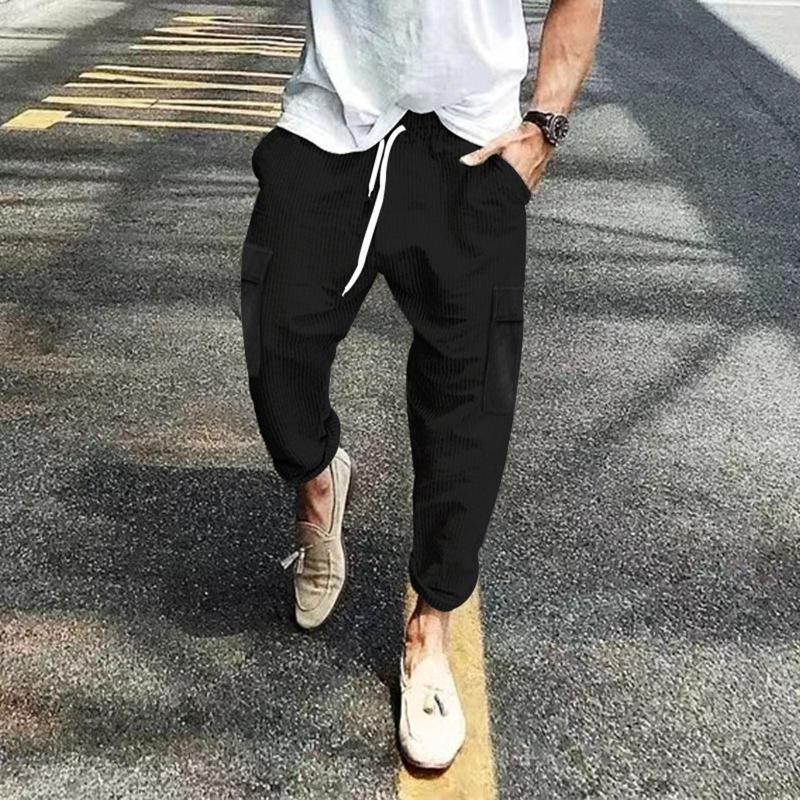 Men's Pants Mens Spring And Fashion Autumn Simple Solid Color Leisure High Street Elastic Lace Up Trousers, Black
Men's Pants Mens Spring And Fashion Autumn Simple Solid Color Leisure High Street Elastic Lace Up Trousers, Black