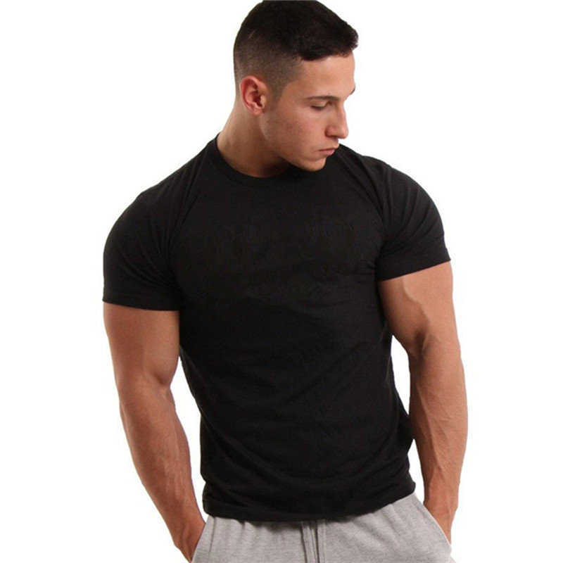 Men's T-Shirts Men Short sleeve black Solid Cotton T-shirt Gyms Fitness Bodybuilding Workout t shirts Male Summer Casual Slim Tee Tops clothing L230217, White
Men's T-Shirts Men Short sleeve black Solid Cotton T-shirt Gyms Fitness Bodybuilding Workout t shirts Male Summer Casual Slim Tee Tops clothing L230217, White