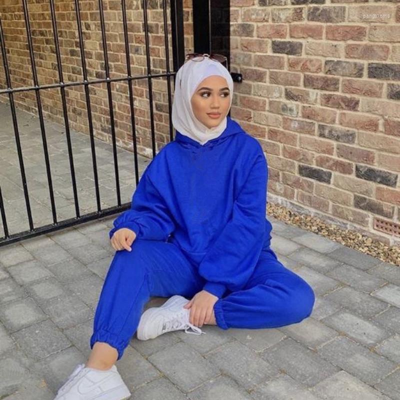 Ethnic Clothing Women's Tracksuit Casual Hooded Sport Suits Fleece Hoodies Sweatshirts Pants Ensemble Femme Musulmane 2 Piece Set Winter
Ethnic Clothing Women's Tracksuit Casual Hooded Sport Suits Fleece Hoodies Sweatshirts Pants Ensemble Femme Musulmane 2 Piece Set Winter