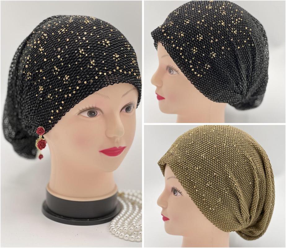 Ethnic Clothing Shiny Sequin Turban Unisex Hat Women Nylon Solid Color With Diamonds Selling Hip Hop Beanie Hats
Ethnic Clothing Shiny Sequin Turban Unisex Hat Women Nylon Solid Color With Diamonds Selling Hip Hop Beanie Hats