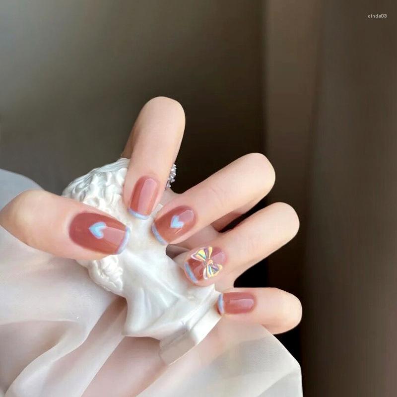 False Nails 24pcs Removable Bow Jelly Nail Piece Adhesive Cute Manicure Patch Save Time TEEA889, Glue in a box
False Nails 24pcs Removable Bow Jelly Nail Piece Adhesive Cute Manicure Patch Save Time TEEA889, Glue in a box