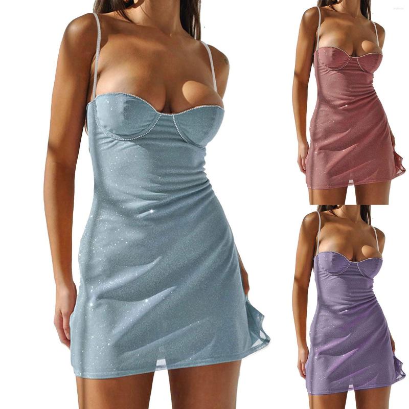 Casual Dresses Sexy Bright Silk Women Spaghetti Strap Mini Dress Elegant Solid Colors Sleeveless Backless Night Club Party Bodycon Dress#g3, Watermelon red
Casual Dresses Sexy Bright Silk Women Spaghetti Strap Mini Dress Elegant Solid Colors Sleeveless Backless Night Club Party Bodycon Dress#g3, Watermelon red
