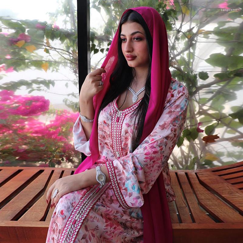 Ethnic Clothing Muslim Print Dress Kaftan Moroccan Elegant Gowns Size Abayas For Women Robe Longue Femme Vestidos Dresses
Ethnic Clothing Muslim Print Dress Kaftan Moroccan Elegant Gowns Size Abayas For Women Robe Longue Femme Vestidos Dresses