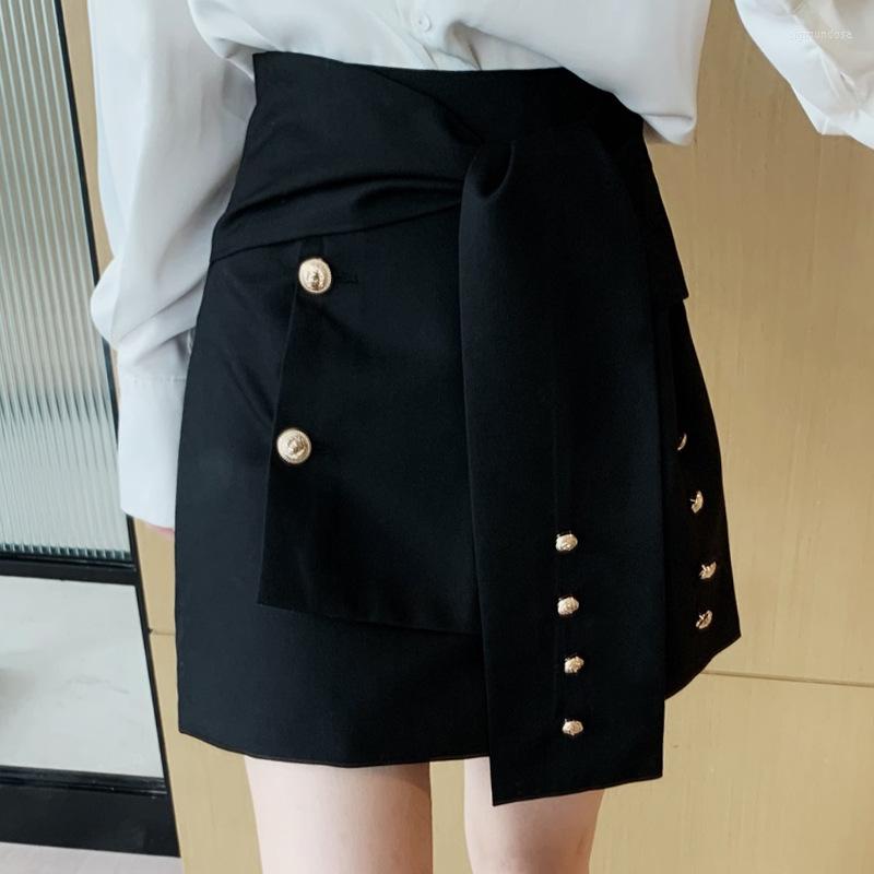 Skirts Black Bust Skirt Female High-waisted Short Is Thin All-match Outer Wear Lace-up A-line
Skirts Black Bust Skirt Female High-waisted Short Is Thin All-match Outer Wear Lace-up A-line
