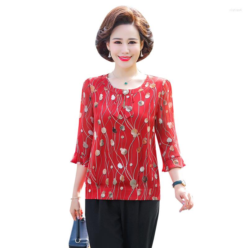 Women's Blouses Women Half Sleeve Shirts Summer Floral Chiffon Tops 2023 Casual Mother Shirt, Sky blue
Women's Blouses Women Half Sleeve Shirts Summer Floral Chiffon Tops 2023 Casual Mother Shirt, Sky blue