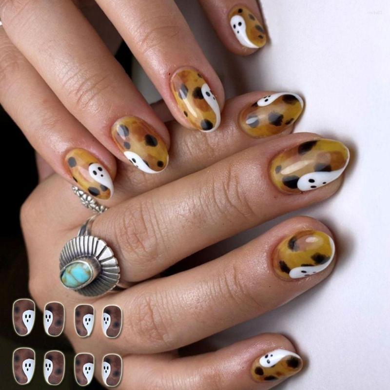 False Nails 24pcs Detachable DIY Print Full Cover Simple French Short Round Head Fake Halloween, As show
False Nails 24pcs Detachable DIY Print Full Cover Simple French Short Round Head Fake Halloween, As show
