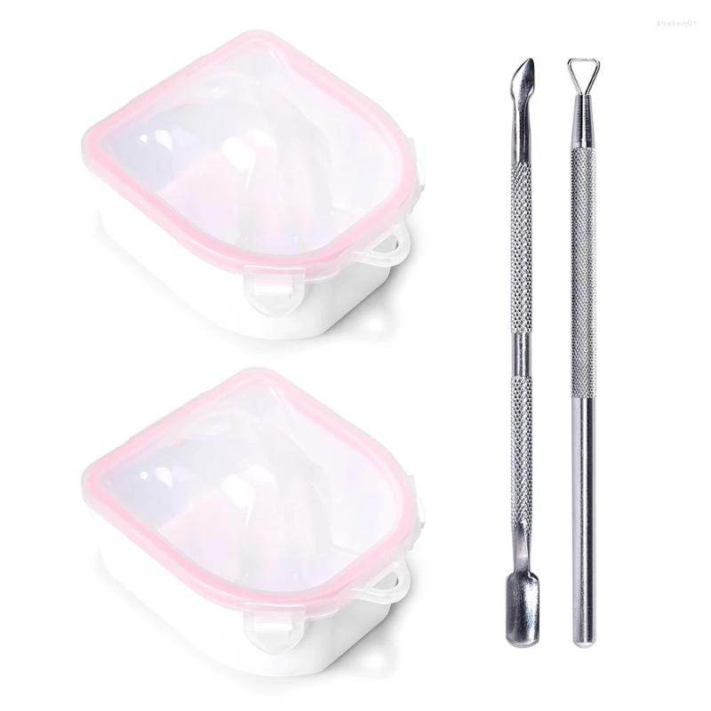 Nail Art Kits Soaking Bowl Gel Polish Dip Powder Remover With Stainless Steel Pusher Cuticle Peeler Teatment Manicure Tool
Nail Art Kits Soaking Bowl Gel Polish Dip Powder Remover With Stainless Steel Pusher Cuticle Peeler Teatment Manicure Tool