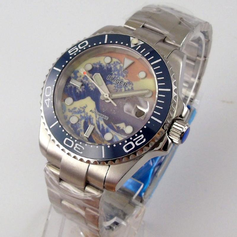 Wristwatches Surfing Dial SUB 40MM Automatic Movement Men Watch 24 Jewels NH35A Luminous Middle Polish Oyster Strap Screwdown Crown Date, Transparent
Wristwatches Surfing Dial SUB 40MM Automatic Movement Men Watch 24 Jewels NH35A Luminous Middle Polish Oyster Strap Screwdown Crown Date, Transparent