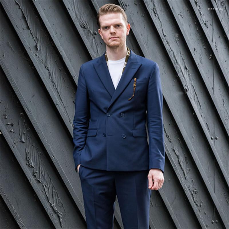 Men' Suits Latest Casual Navy Bluy Summer Men 2Pieces (Jacket Pant Tie) Costume Homme Terno Masculino Custom Made Slim Fit Blazer, Navy blue
Men' Suits Latest Casual Navy Bluy Summer Men 2Pieces (Jacket Pant Tie) Costume Homme Terno Masculino Custom Made Slim Fit Blazer, Navy blue