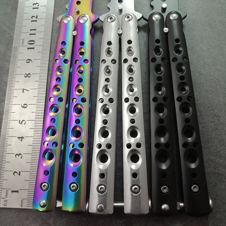 Portable Folding Butterfly Knife Trainer Stainless Steel Pocket Practice Knife Training Tool for Outdoor Games
Portable Folding Butterfly Knife Trainer Stainless Steel Pocket Practice Knife Training Tool for Outdoor Games