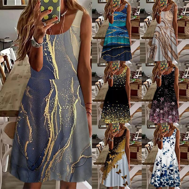 Casual Dresses Women 2023 Summer Dress Round Neck Sleeveless Vintage Off Shoulder Vest Beach Bohemia, Blue
Casual Dresses Women 2023 Summer Dress Round Neck Sleeveless Vintage Off Shoulder Vest Beach Bohemia, Blue