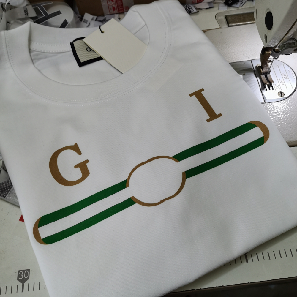 Italy Fashion T Shirt G Graphic Excellent 100% Cotton Letter Print Casual Oversized Unisex novelty High treet Shirt Men womans Null Coach tee tops clothes