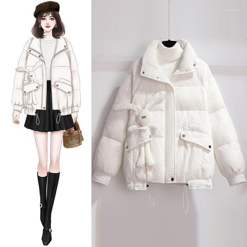 Women' Trench Coats Down Light Cotton Jacket Women' Short 2023 Winter Stand Collar Thickened Warm Cute Student Parkas, Black
Women' Trench Coats Down Light Cotton Jacket Women' Short 2023 Winter Stand Collar Thickened Warm Cute Student Parkas, Black