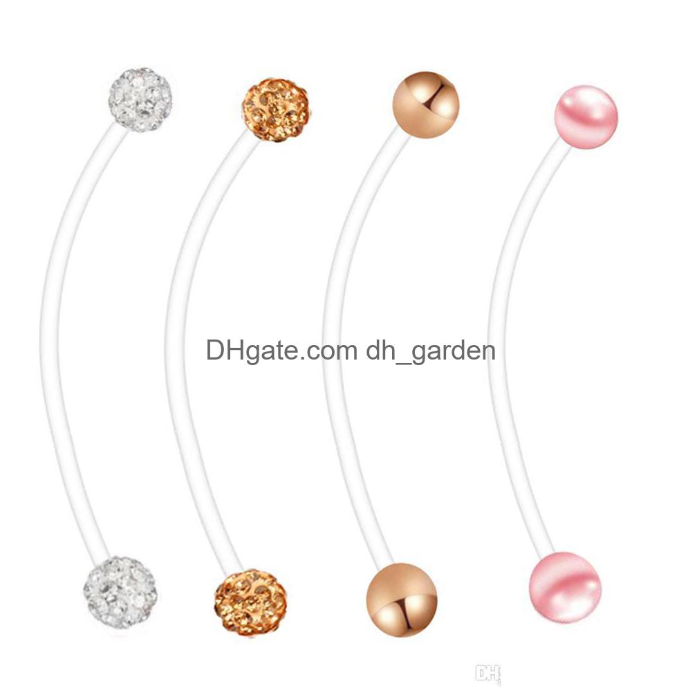 Navel Bell Button Rings Pregnancy Ring Flexible Belly Bioplast Long Body Piercing Jewelry Mix 4 Styles 80Pcs Drop Delivery Dhgarden Dh5Ks
Navel Bell Button Rings Pregnancy Ring Flexible Belly Bioplast Long Body Piercing Jewelry Mix 4 Styles 80Pcs Drop Delivery Dhgarden Dh5Ks