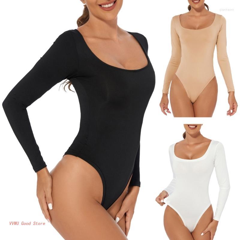 Women' Shapers Women Square Neck Thongs Bodysuit Solid Color Long Sleeve Bodycon Jumpsuits Top, Black
Women' Shapers Women Square Neck Thongs Bodysuit Solid Color Long Sleeve Bodycon Jumpsuits Top, Black