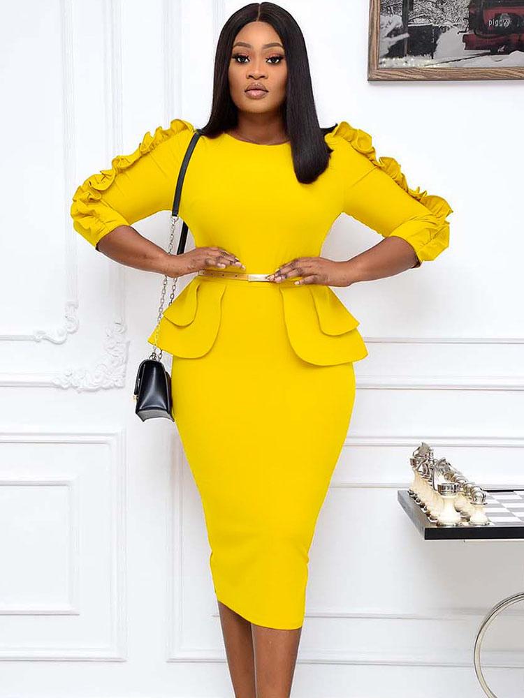 Casual Dresses Spring Autumn Work Wear Elegant Pencil Dress Women Long Sleeve Ruffles Bodycon Midi Office Lady Slim Fit Party, Green
Casual Dresses Spring Autumn Work Wear Elegant Pencil Dress Women Long Sleeve Ruffles Bodycon Midi Office Lady Slim Fit Party, Green