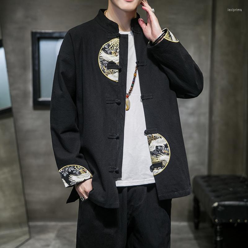 Ethnic Clothing 2023 Autumn Chinese Style Men's Embroidered Jacket Split Joint Long Sleeve Buckle Tang Han Suit Traditional
Ethnic Clothing 2023 Autumn Chinese Style Men's Embroidered Jacket Split Joint Long Sleeve Buckle Tang Han Suit Traditional